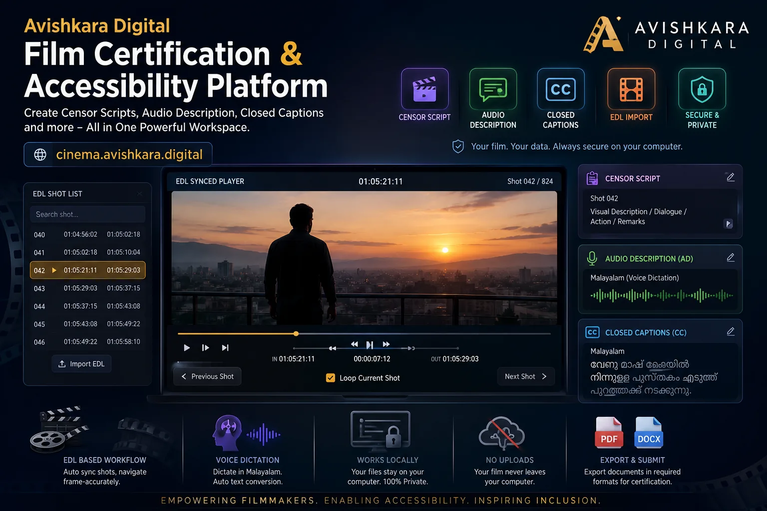 Avishkara Digital Film Certification & Accessibility Platform